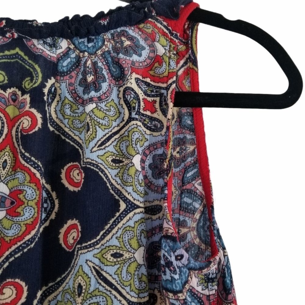 Bila Ruffle Bottom Multi-Print Top Multicolor S - image 6